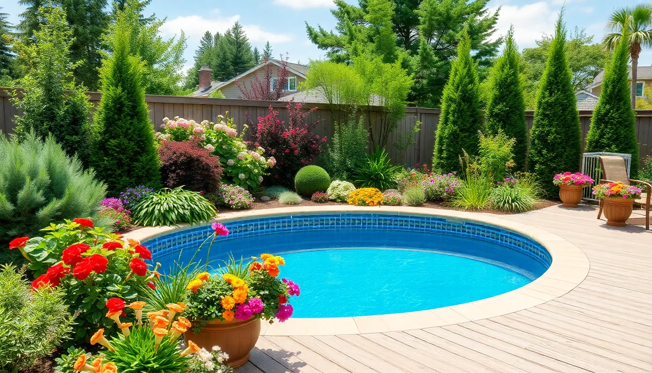 27 Above Ground Pool Landscape Ideas That Transform Your Backyard Into a Resort 4 27 Above Ground Pool Landscape Ideas That Transform Your Backyard Into a Resort 3