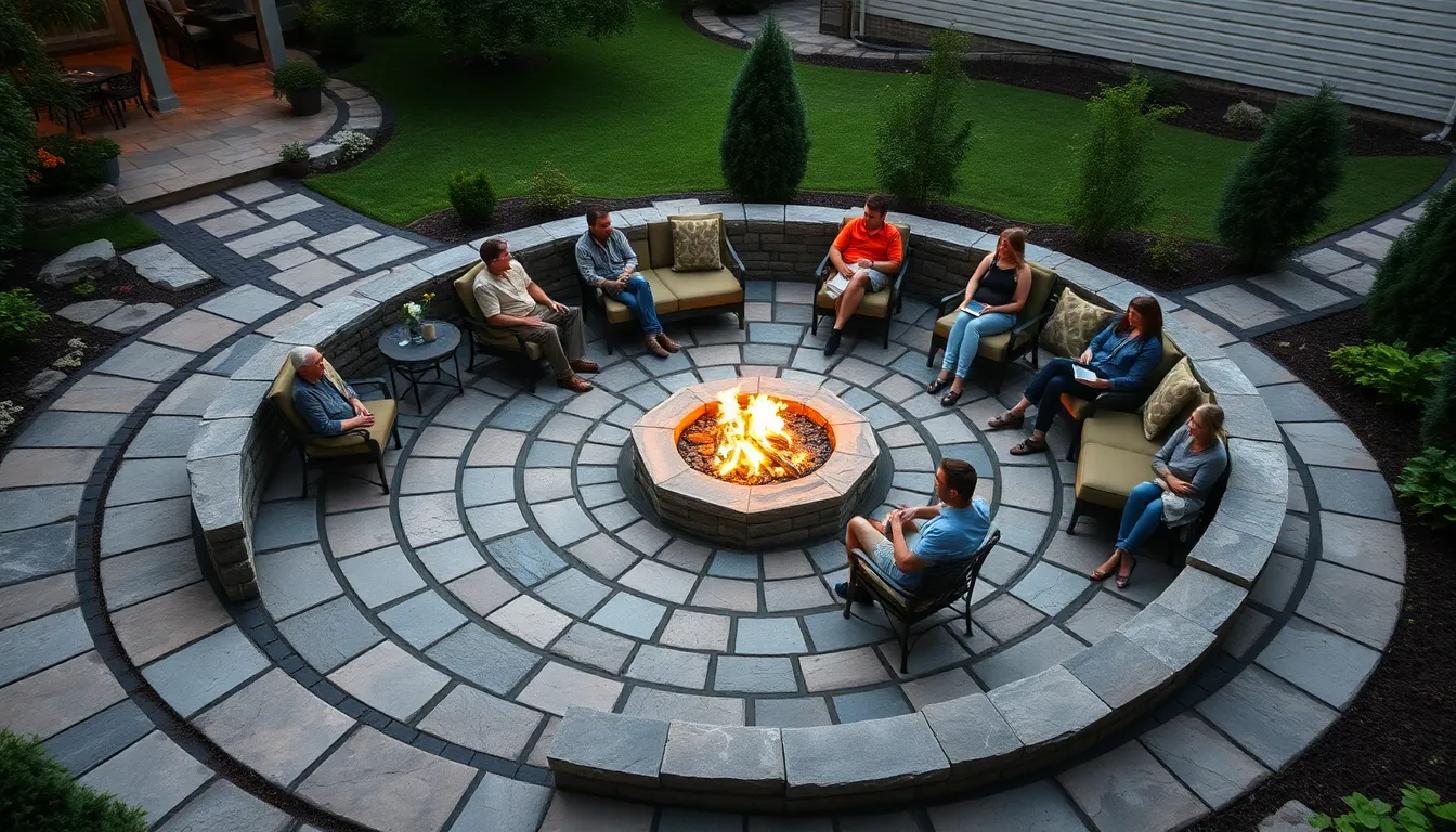25 Stunning Backyard Stone Patio Ideas That'll Transform Your Outdoor Space 4 25 Stunning Backyard Stone Patio Ideas That'll Transform Your Outdoor Space 3