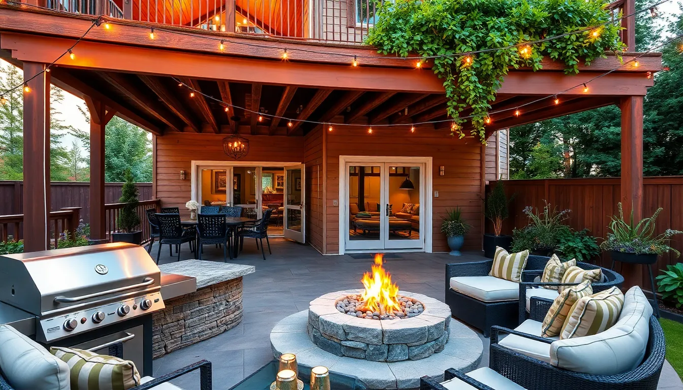 23 Stunning Deck Patio Combo Ideas That Transform Your Backyard 4 23 Stunning Deck Patio Combo Ideas That Transform Your Backyard 3