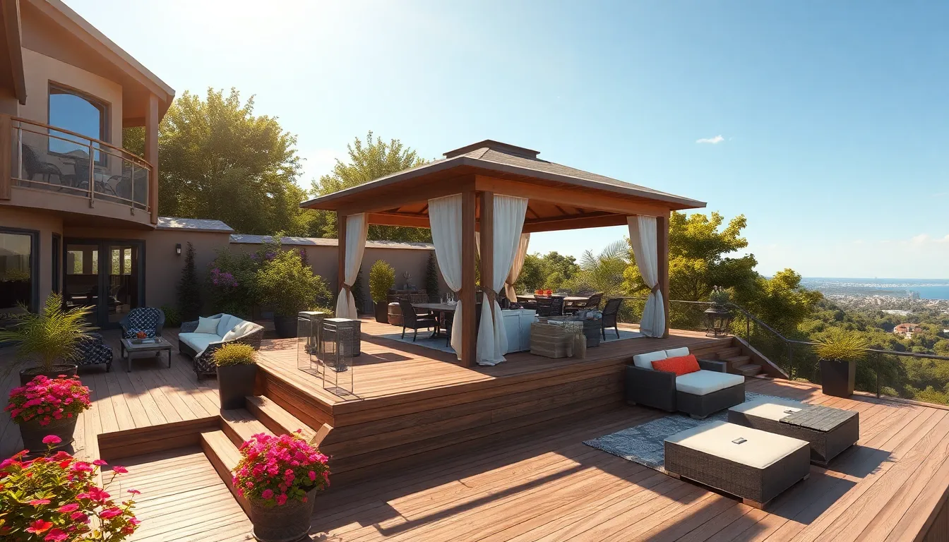 25 Stunning Deck with Gazebo Ideas to Transform Your Backyard (2025 Guide) 4 25 Stunning Deck with Gazebo Ideas to Transform Your Backyard (2025 Guide) 3