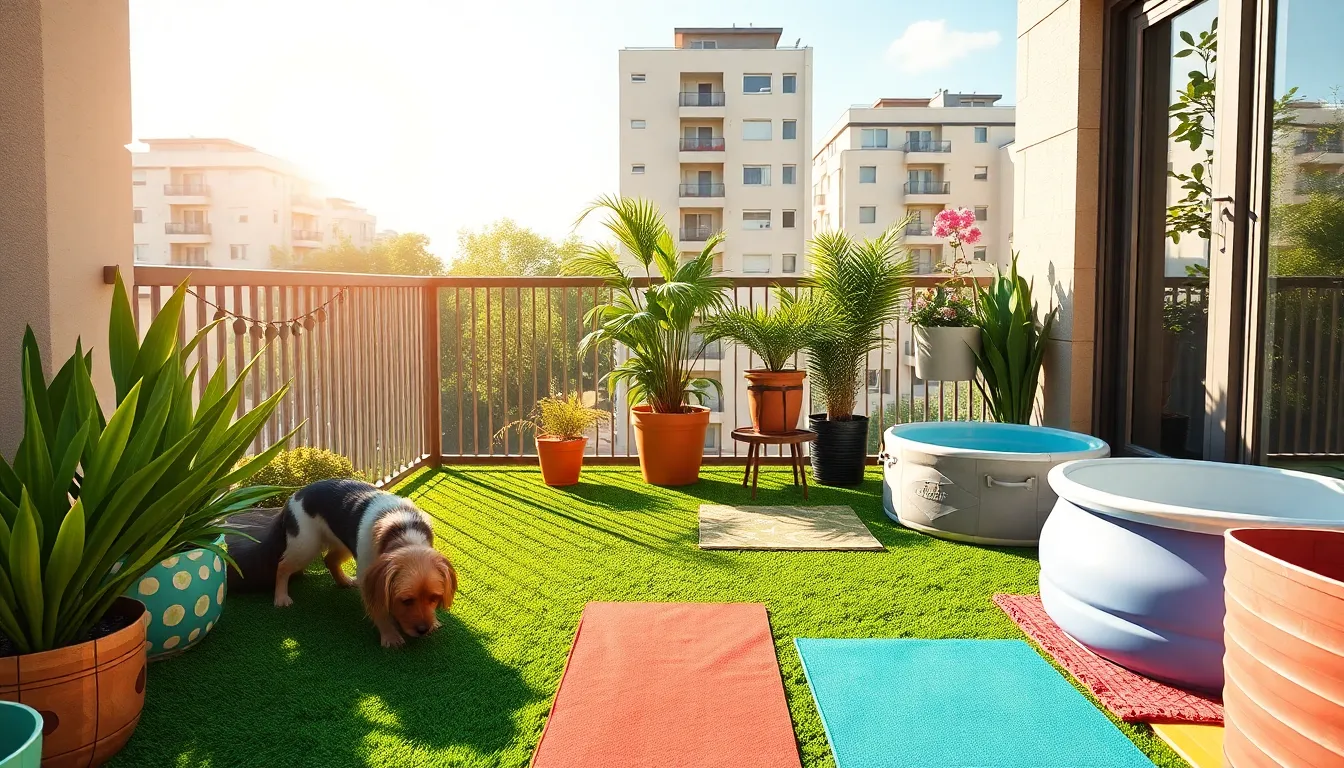 25 Genius Dog Patio Ideas for Your Apartment Balcony (Small Space Solutions!) 4 25 Genius Dog Patio Ideas for Your Apartment Balcony (Small Space Solutions!) 3