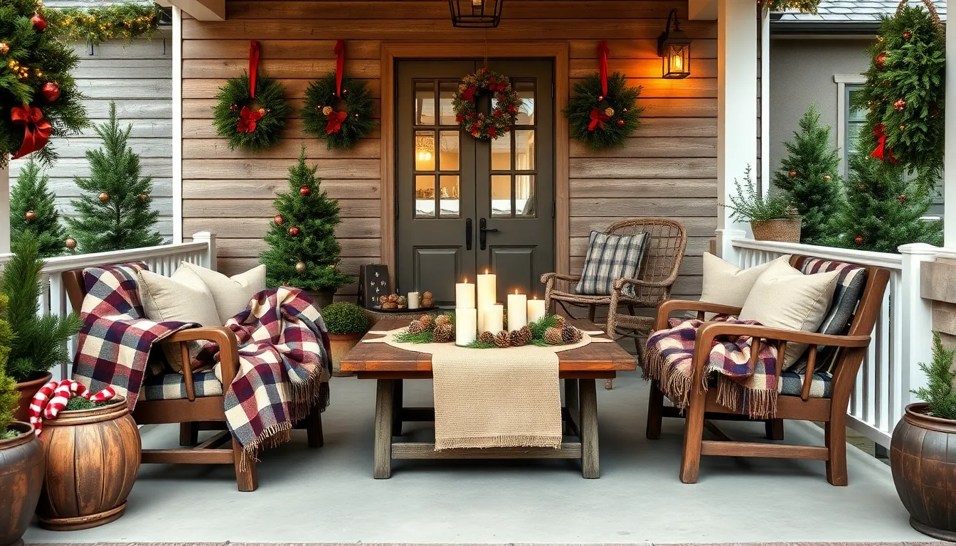 25 Farmhouse Christmas Porch Ideas That'll Make Your Neighbors Jealous This Holiday 3