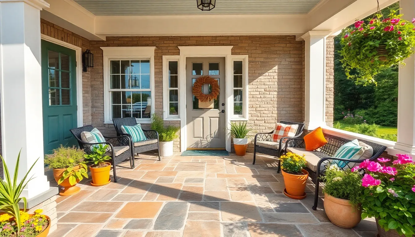 15 Front Porch Flooring Ideas That Will Transform Your Home's Curb Appeal 4 15 Front Porch Flooring Ideas That Will Transform Your Home's Curb Appeal 3