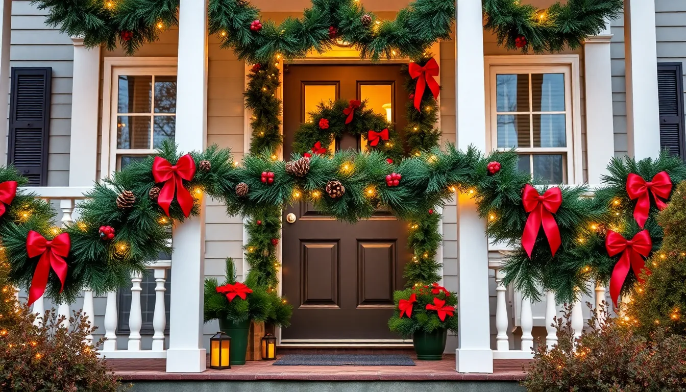 25 Stunning Front Porch Ideas for Christmas That'll Make Neighbors Jealous 4 25 Stunning Front Porch Ideas for Christmas That'll Make Neighbors Jealous 3
