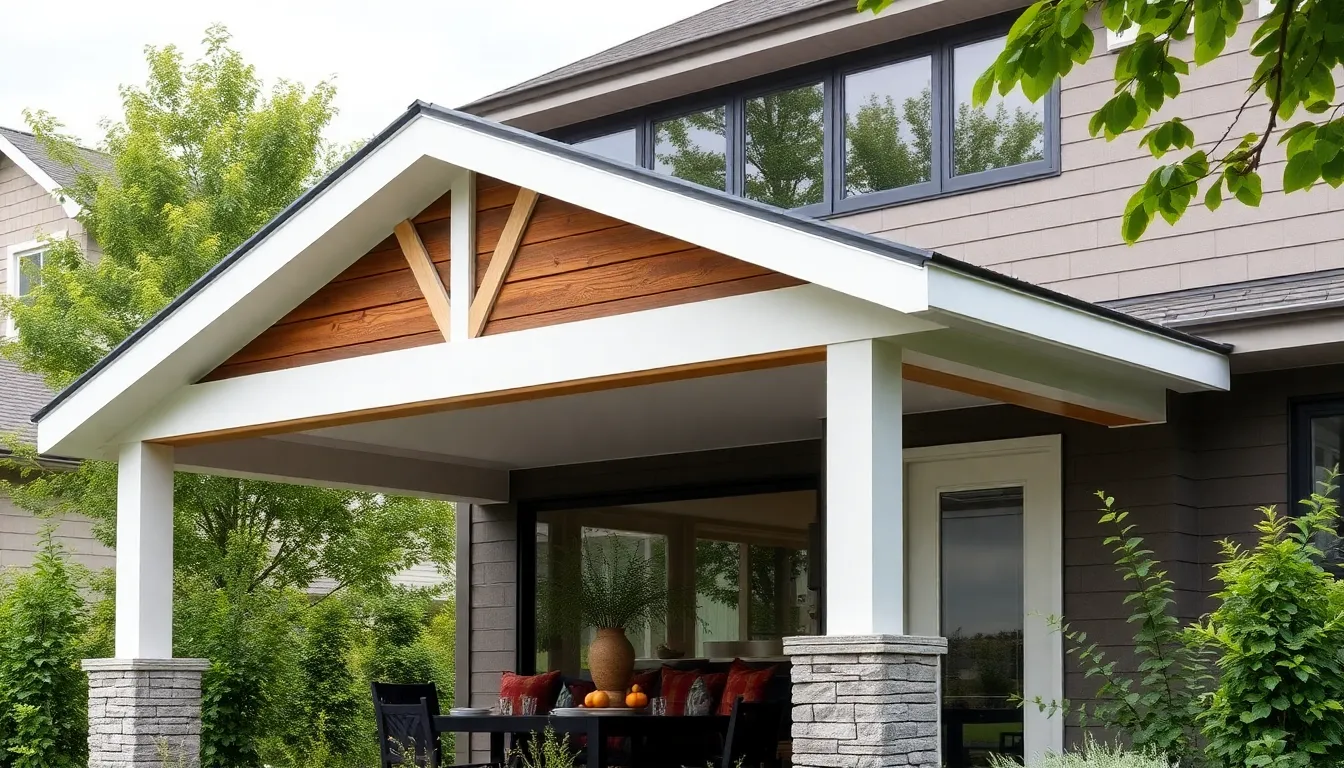 27 Front Porch Overhang Ideas to Transform Your Home's Curb Appeal 4 27 Front Porch Overhang Ideas to Transform Your Home's Curb Appeal 3