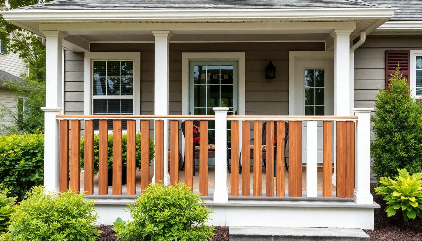25 Stunning Front Porch Railing Ideas That'll Transform Your Home's Curb Appeal 4 25 Stunning Front Porch Railing Ideas That'll Transform Your Home's Curb Appeal 3