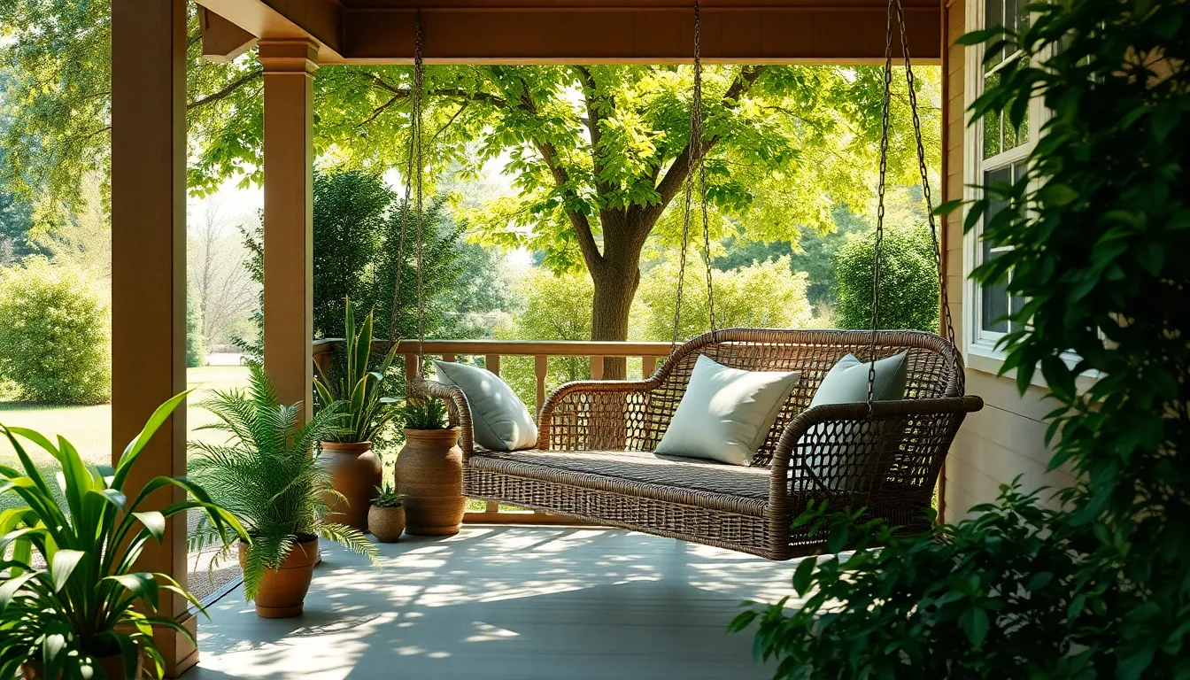 25 Stunning Front Porch Swing Ideas to Transform Your Home's Curb Appeal 4 25 Stunning Front Porch Swing Ideas to Transform Your Home's Curb Appeal 3
