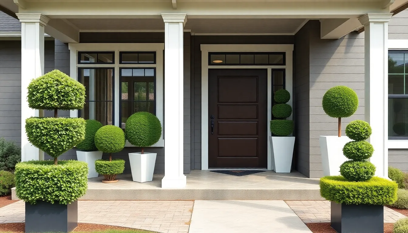 25 Stunning Front Porch Topiary Ideas to Transform Your Home's Curb Appeal 4 25 Stunning Front Porch Topiary Ideas to Transform Your Home's Curb Appeal 3