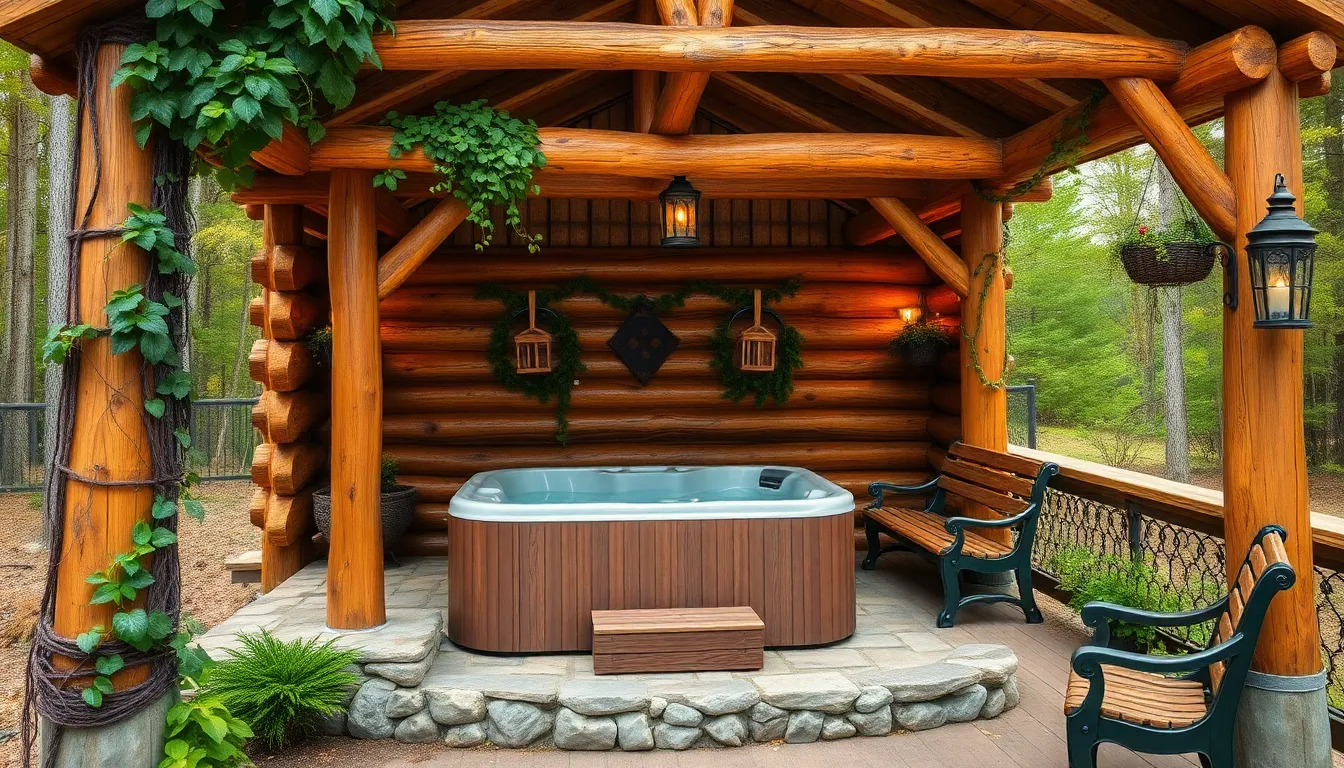 25 Stunning Hot Tub Gazebo Ideas That Will Transform Your Backyard Into a Spa Oasis 4 25 Stunning Hot Tub Gazebo Ideas That Will Transform Your Backyard Into a Spa Oasis 3