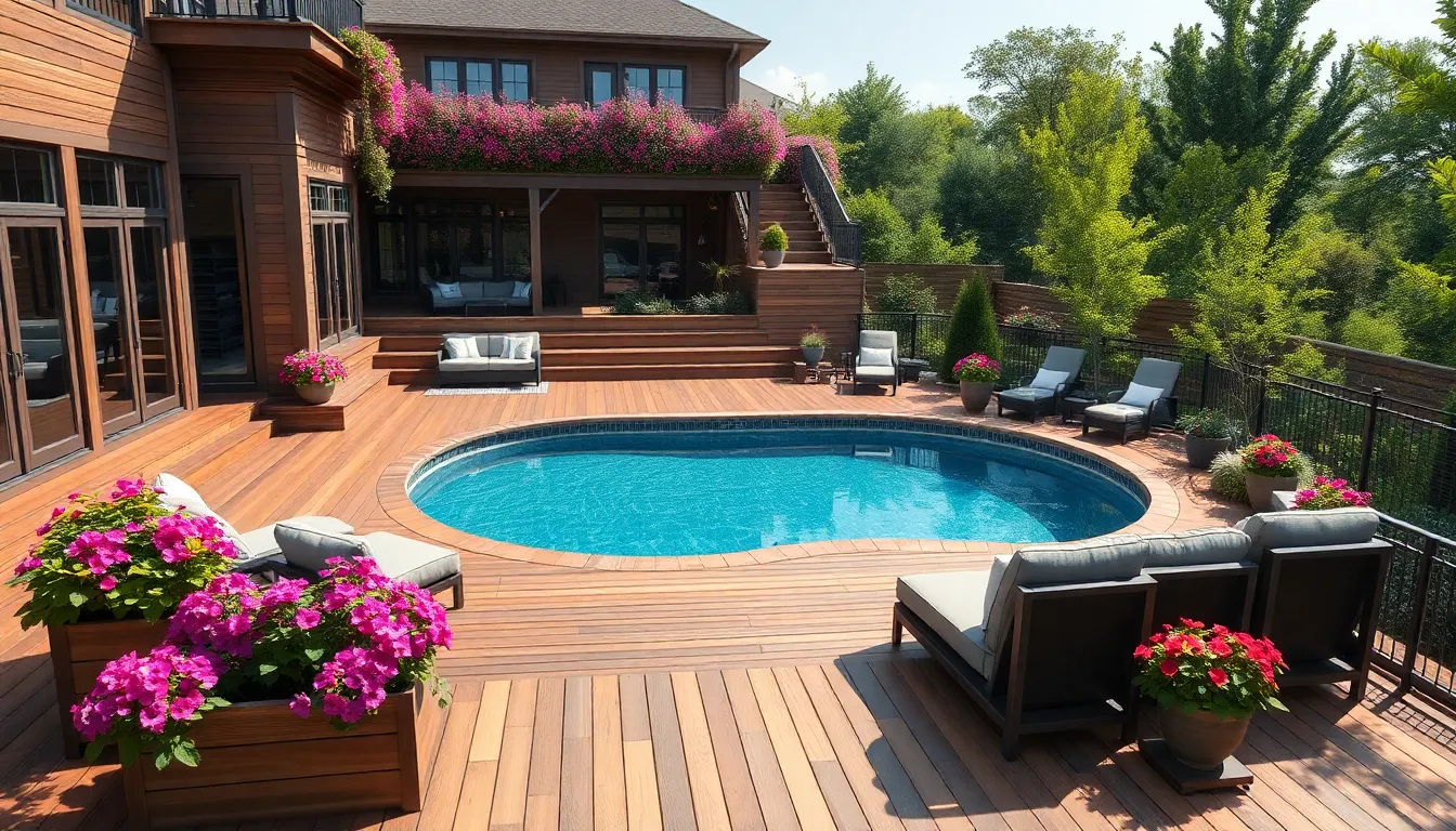 50 Stunning Landscape Ideas Around Pool to Transform Your Backyard Oasis 4 50 Stunning Landscape Ideas Around Pool to Transform Your Backyard Oasis 3