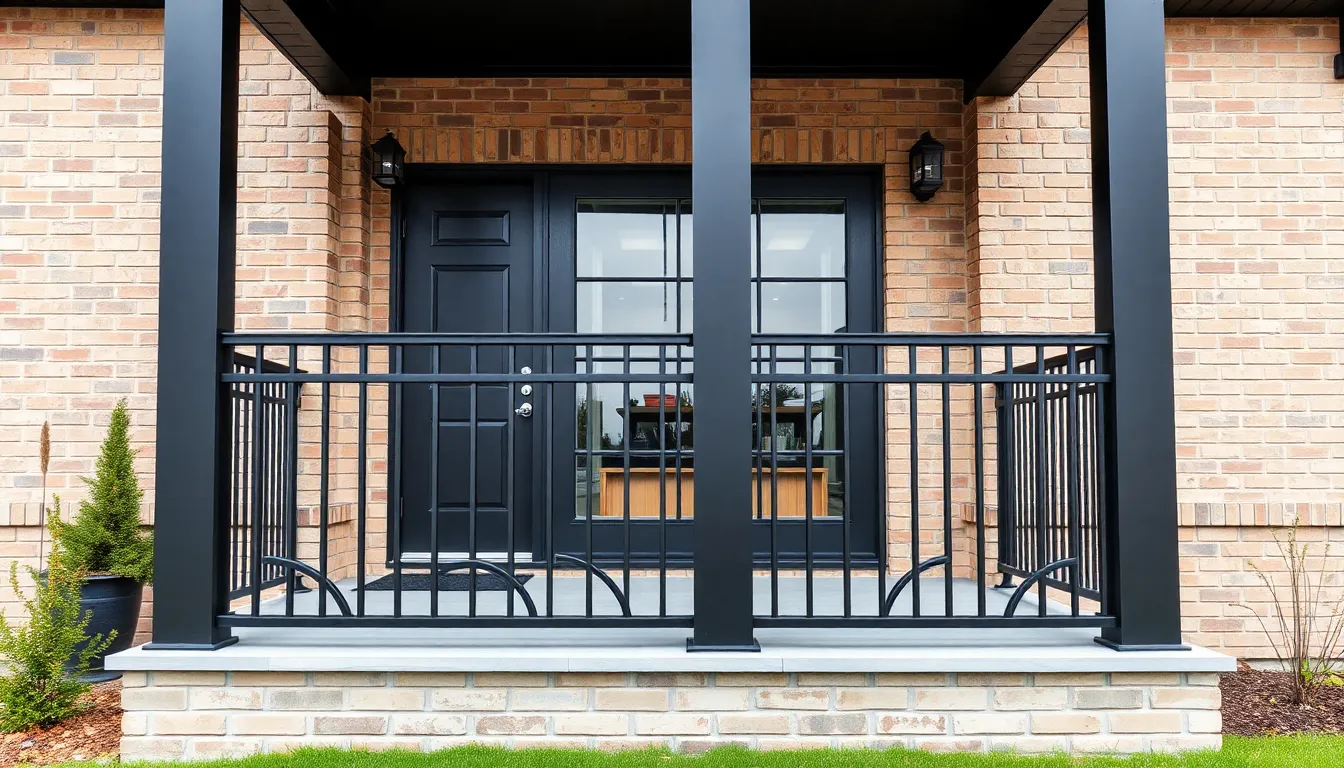 25 Stunning Metal Porch Railing Ideas to Transform Your Home's Curb Appeal 4 25 Stunning Metal Porch Railing Ideas to Transform Your Home's Curb Appeal 3