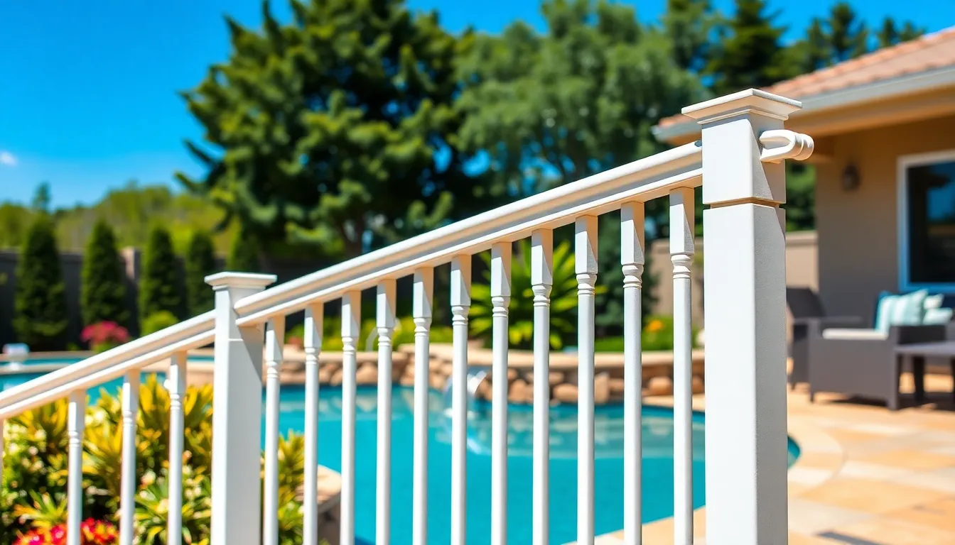 15 Stunning Pool Deck Railing Ideas That Transform Your Backyard Oasis 4 15 Stunning Pool Deck Railing Ideas That Transform Your Backyard Oasis 3