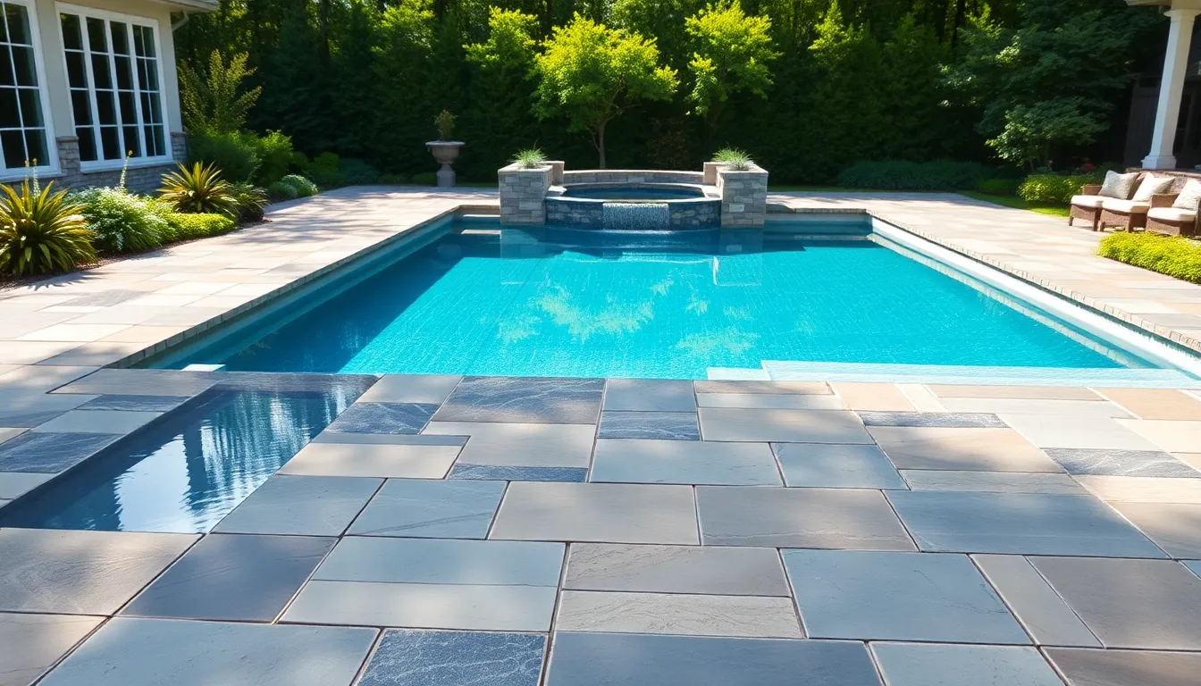 25 Stunning Pool Stone and Tile Ideas to Transform Your Backyard Oasis 4 25 Stunning Pool Stone and Tile Ideas to Transform Your Backyard Oasis 3