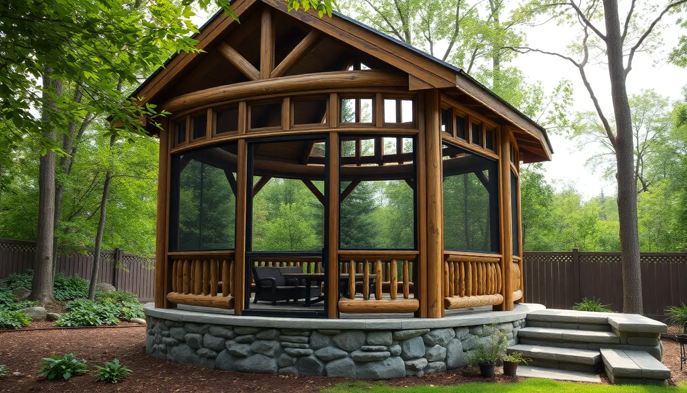 25 Stunning Screened Gazebo Ideas to Transform Your Backyard Into an Outdoor Oasis 3
