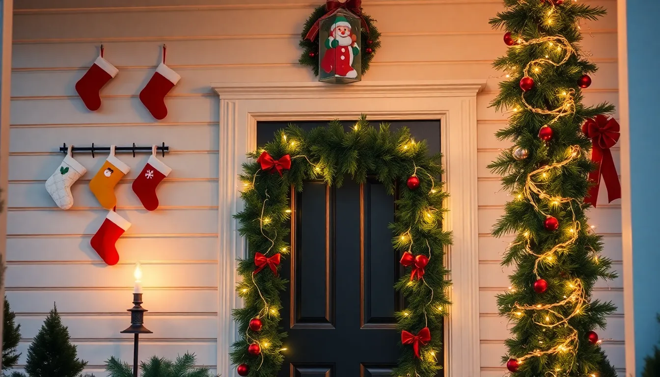 25 Small Front Porch Christmas Decor Ideas That'll Transform Your Tiny Space 4 25 Small Front Porch Christmas Decor Ideas That'll Transform Your Tiny Space 3