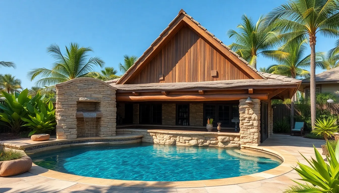 20 Stunning Swim Up Pool Bar Ideas to Transform Your Backyard Oasis 3