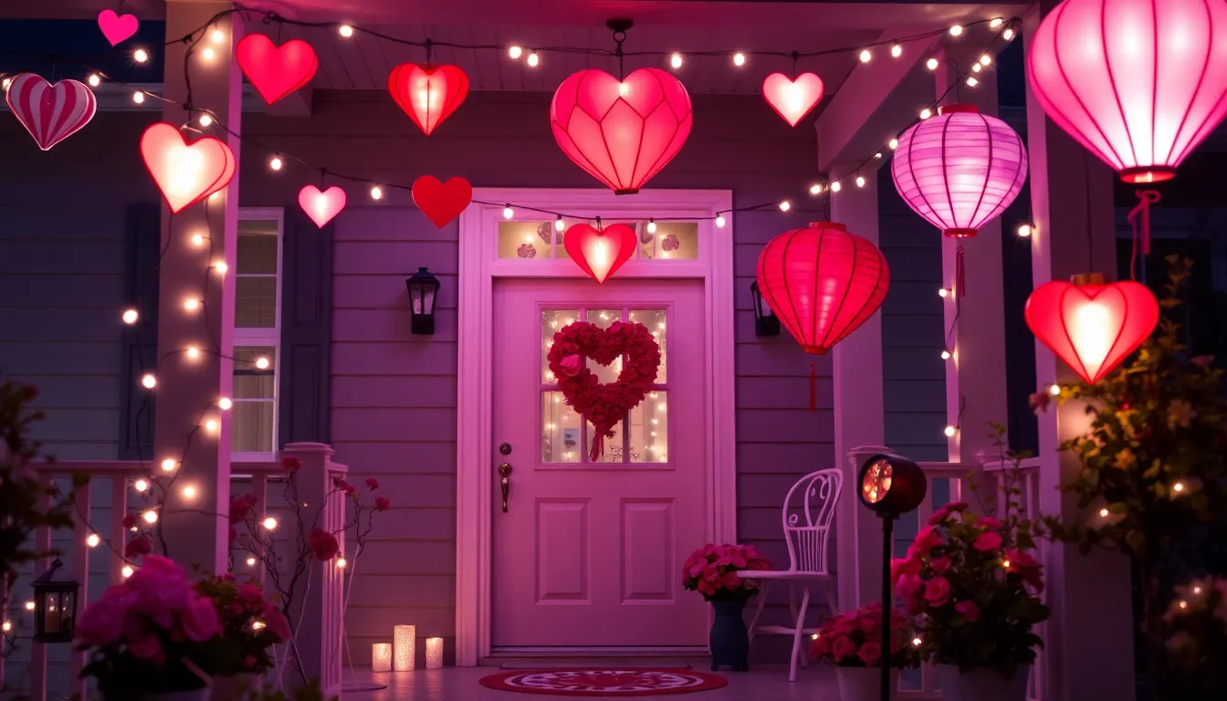 15 Valentine Porch Decorating Ideas to Make Your Front Door Irresistible 4 15 Valentine Porch Decorating Ideas to Make Your Front Door Irresistible 3