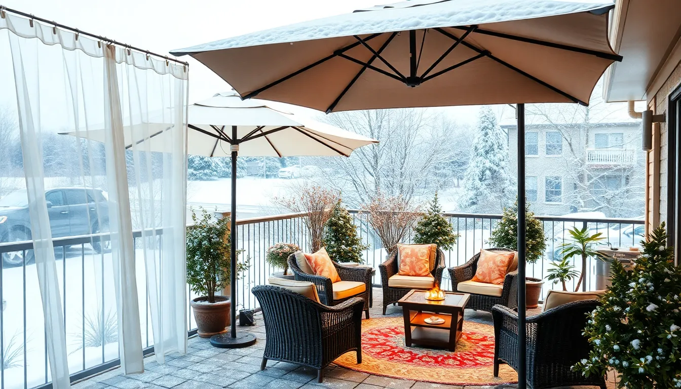 15 Cozy Winter Patio Ideas That Work in Cold Weather (Even Below Freezing!) 4 15 Cozy Winter Patio Ideas That Work in Cold Weather (Even Below Freezing!) 3