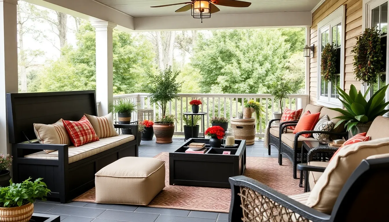 25 Back Porch Furniture Ideas to Transform Your Outdoor Space on Any Budget 6 25 Back Porch Furniture Ideas to Transform Your Outdoor Space on Any Budget 5
