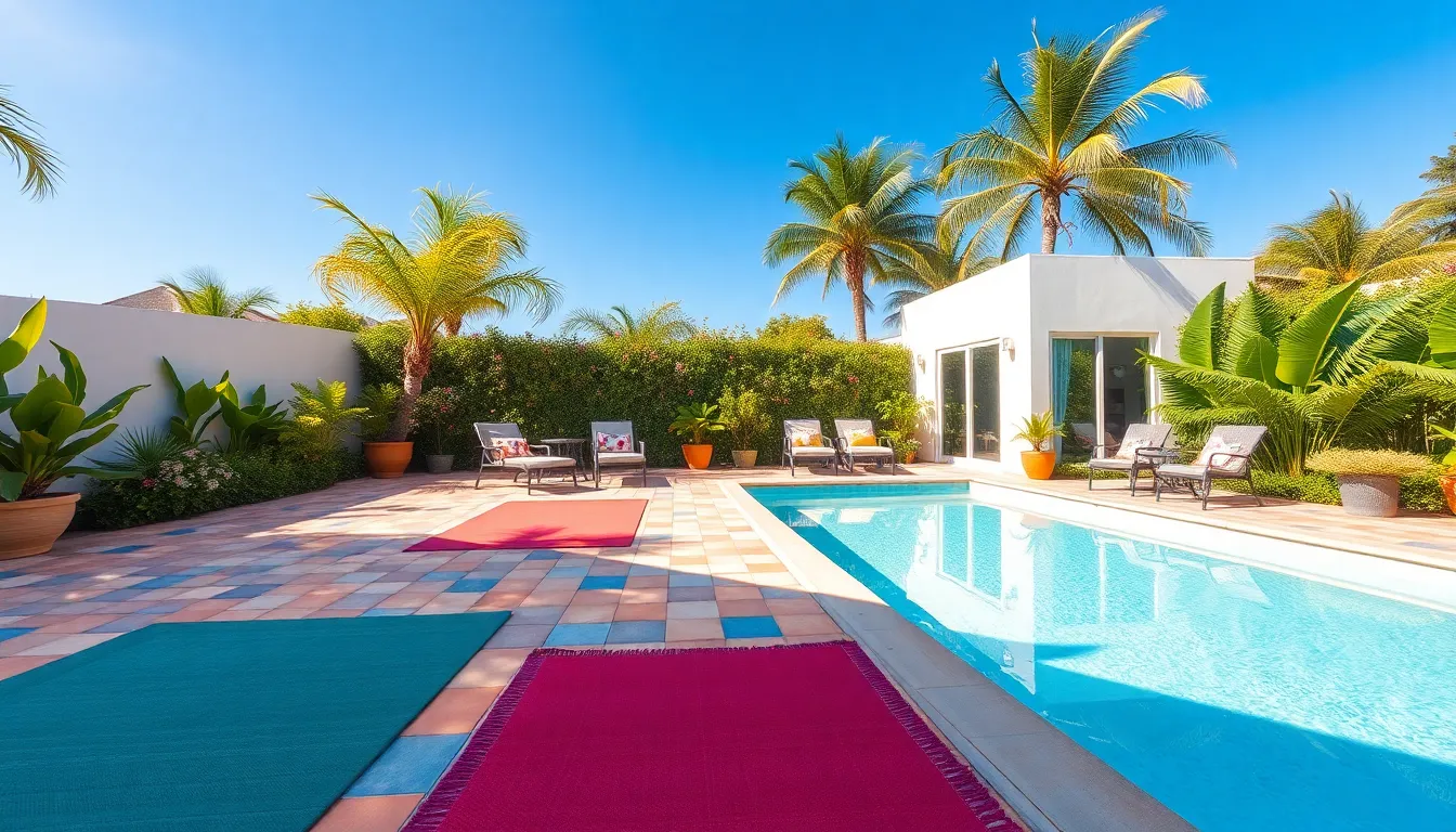 15 Cheap Pool Deck Ideas That Look Expensive (Under $500!) 6 15 Cheap Pool Deck Ideas That Look Expensive (Under $500!) 5
