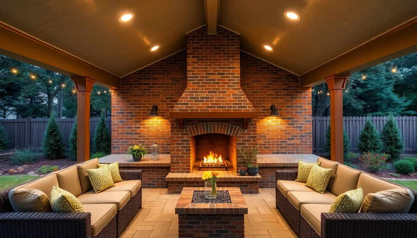 25 Stunning Covered Patio Ideas with Fireplace for Year-Round Outdoor Living 6 25 Stunning Covered Patio Ideas with Fireplace for Year-Round Outdoor Living 5