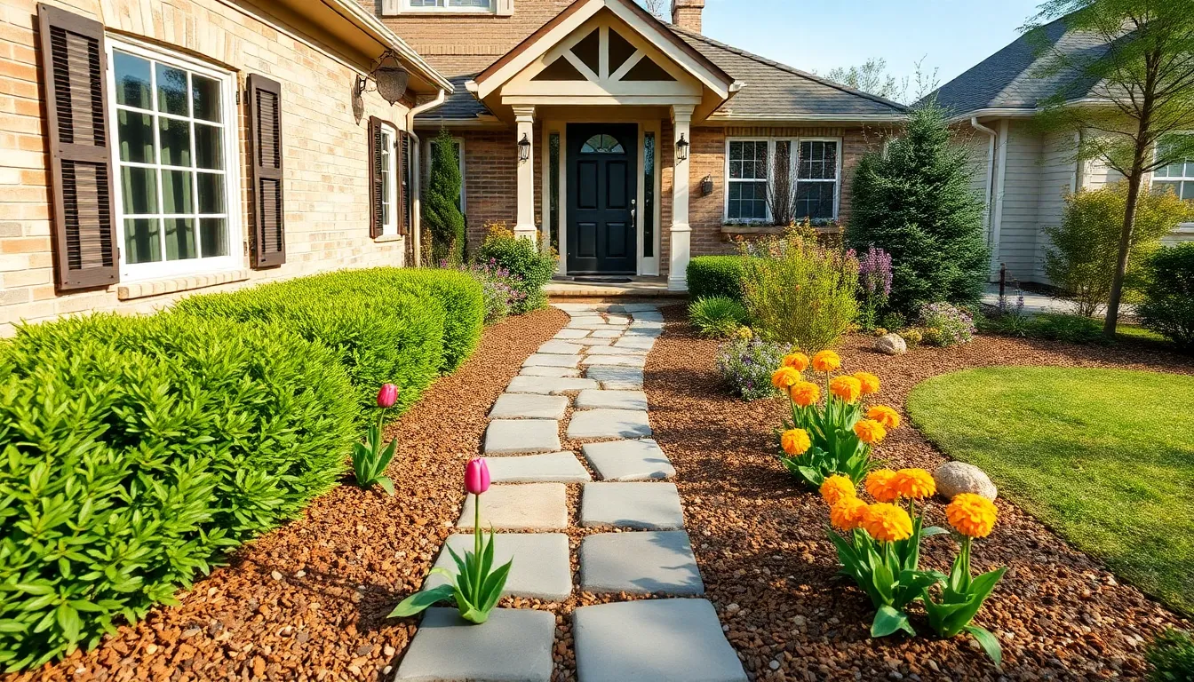 32 Stunning Front Door Walkway Ideas That Boost Your Home's Curb Appeal 6 32 Stunning Front Door Walkway Ideas That Boost Your Home's Curb Appeal 5