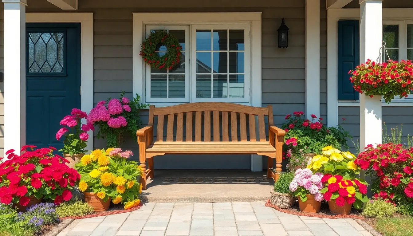 25 Stunning Front Porch Bench Ideas to Transform Your Home's Entrance 6 25 Stunning Front Porch Bench Ideas to Transform Your Home's Entrance 5