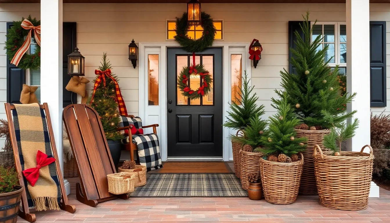 30 Rustic Front Porch Christmas Decor Ideas That'll Make Your Home the Talk of the Block 6 30 Rustic Front Porch Christmas Decor Ideas That'll Make Your Home the Talk of the Block 5