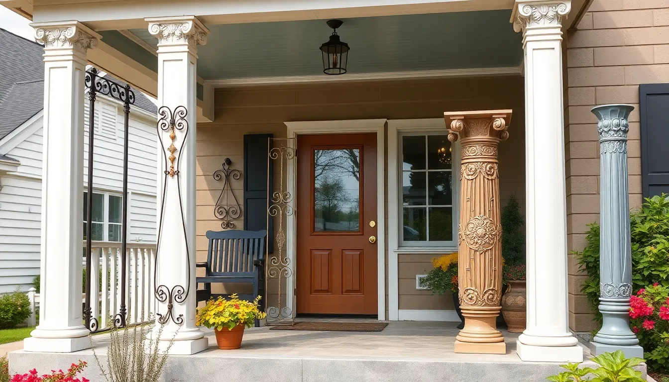 25 Stunning Front Porch Column Ideas to Transform Your Home's Curb Appeal 6 25 Stunning Front Porch Column Ideas to Transform Your Home's Curb Appeal 5