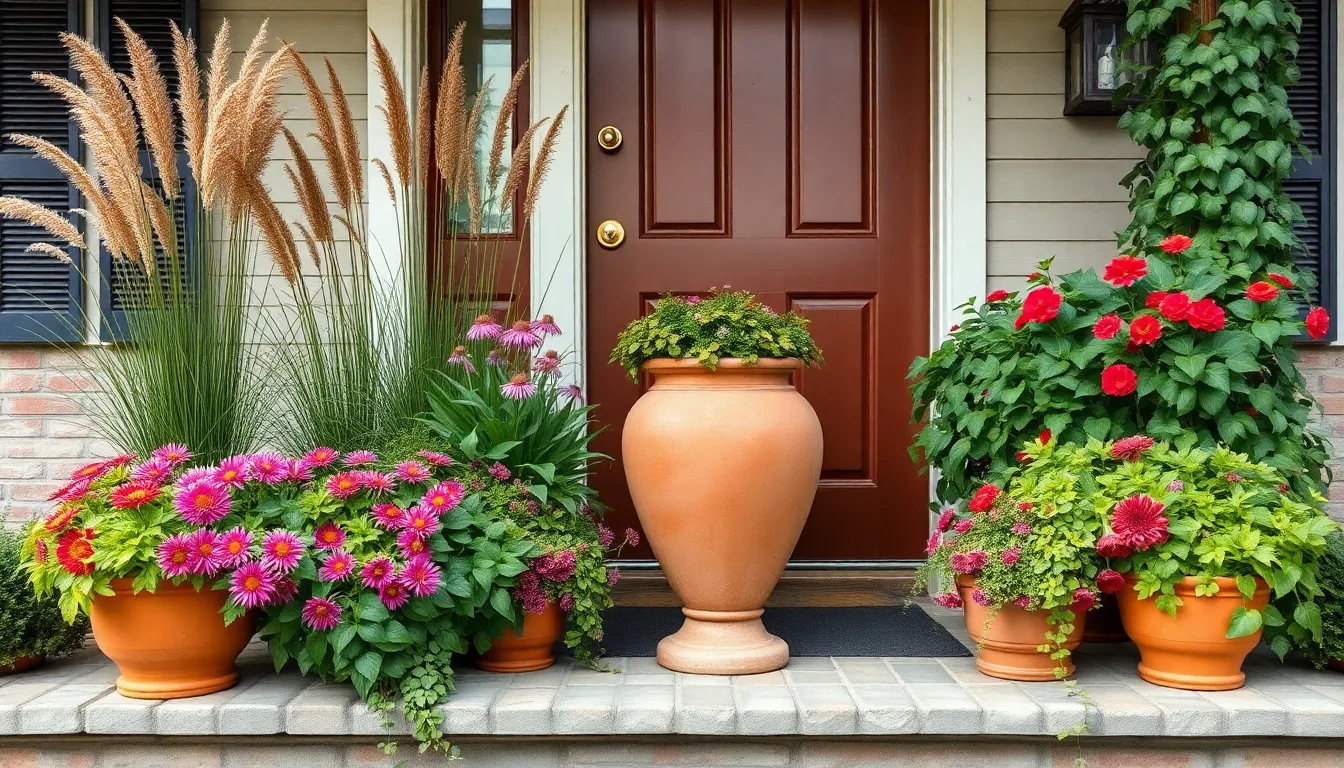 25 Stunning Front Porch Planter Ideas to Boost Your Home's Curb Appeal 6 25 Stunning Front Porch Planter Ideas to Boost Your Home's Curb Appeal 5