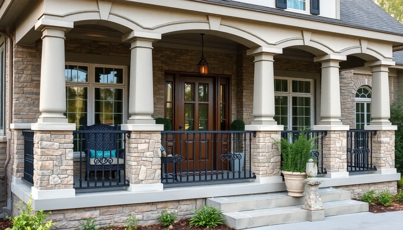 25 Stunning Front Porch Railing Ideas That'll Transform Your Home's Curb Appeal 6 25 Stunning Front Porch Railing Ideas That'll Transform Your Home's Curb Appeal 5