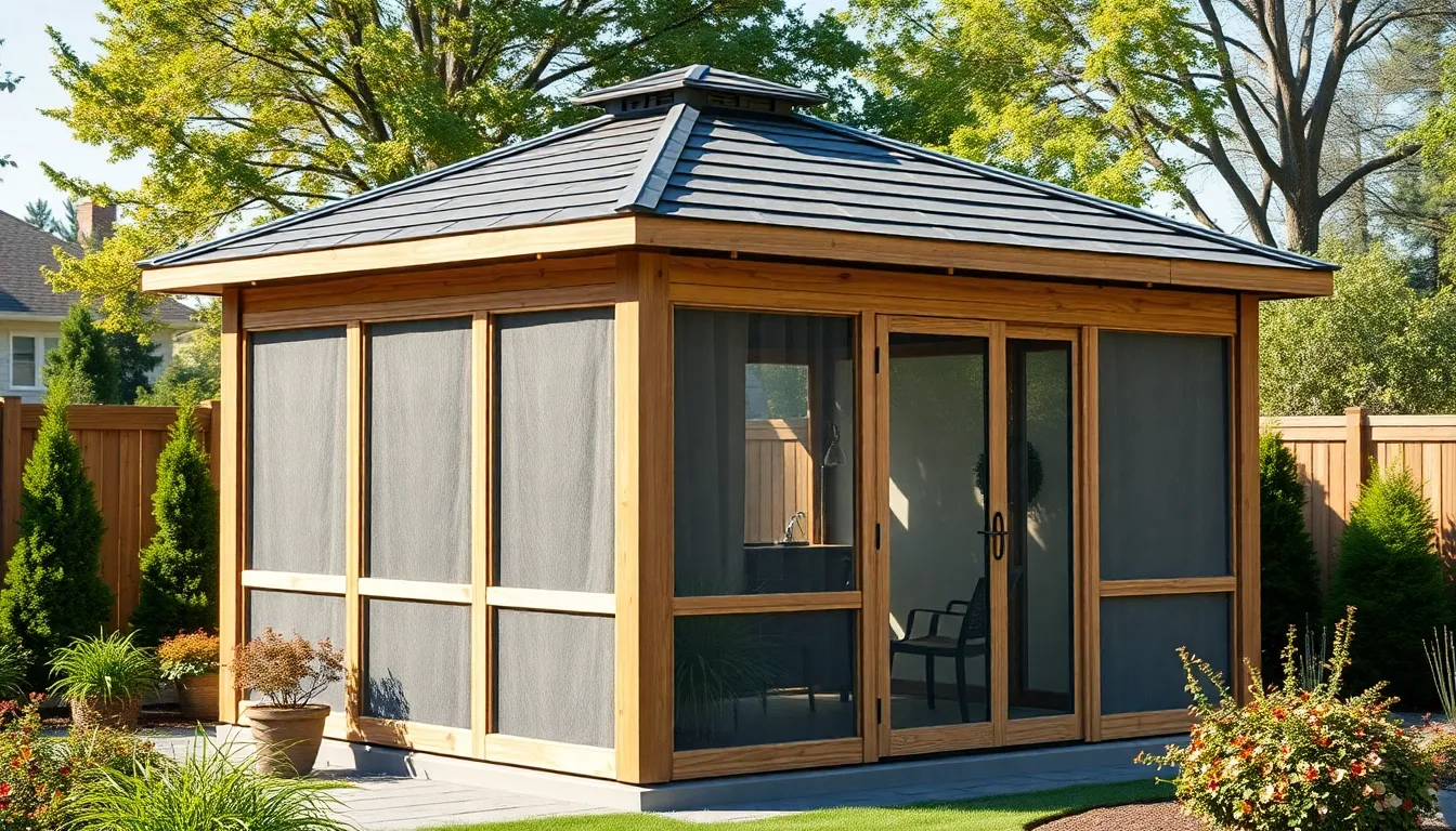 25 Stunning Enclosed Backyard Gazebo Ideas to Transform Your Outdoor Space 6 25 Stunning Enclosed Backyard Gazebo Ideas to Transform Your Outdoor Space 5