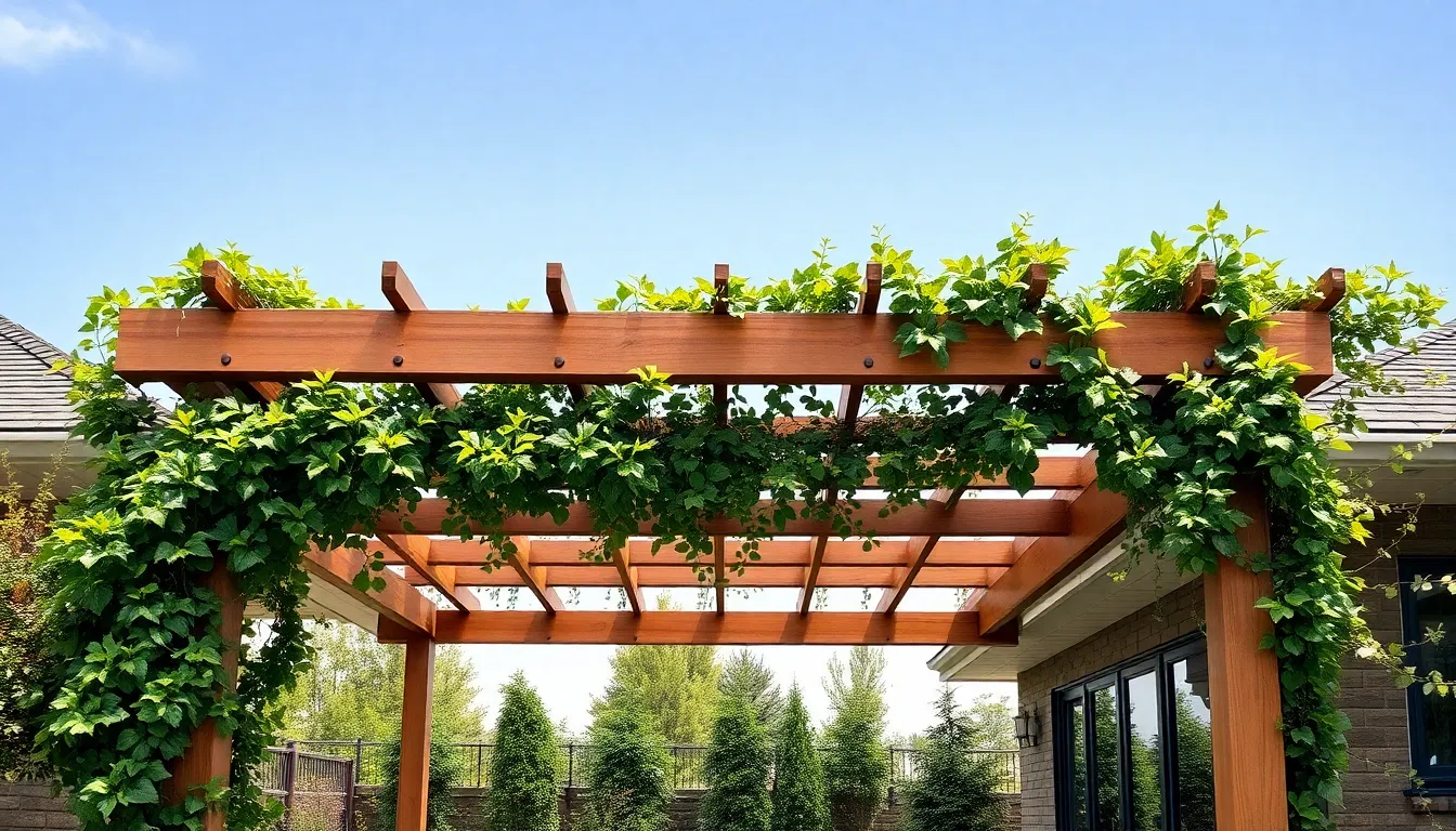 25 Stunning Patio Pergola Ideas Attached to House That Transform Your Backyard 6 25 Stunning Patio Pergola Ideas Attached to House That Transform Your Backyard 5
