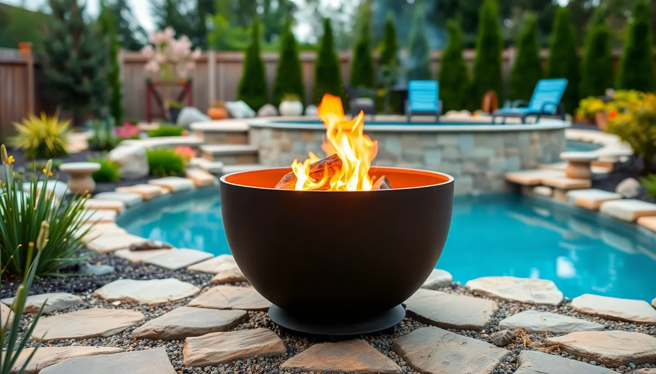 25 Stunning Pool and Fire Pit Ideas for Backyards That'll Transform Your Outdoor Space 6 25 Stunning Pool and Fire Pit Ideas for Backyards That'll Transform Your Outdoor Space 5