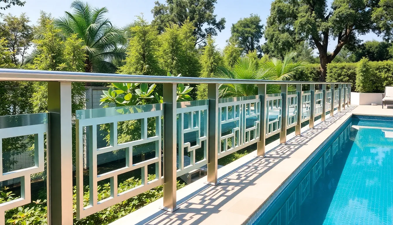 15 Stunning Pool Deck Railing Ideas That Transform Your Backyard Oasis 6 15 Stunning Pool Deck Railing Ideas That Transform Your Backyard Oasis 5
