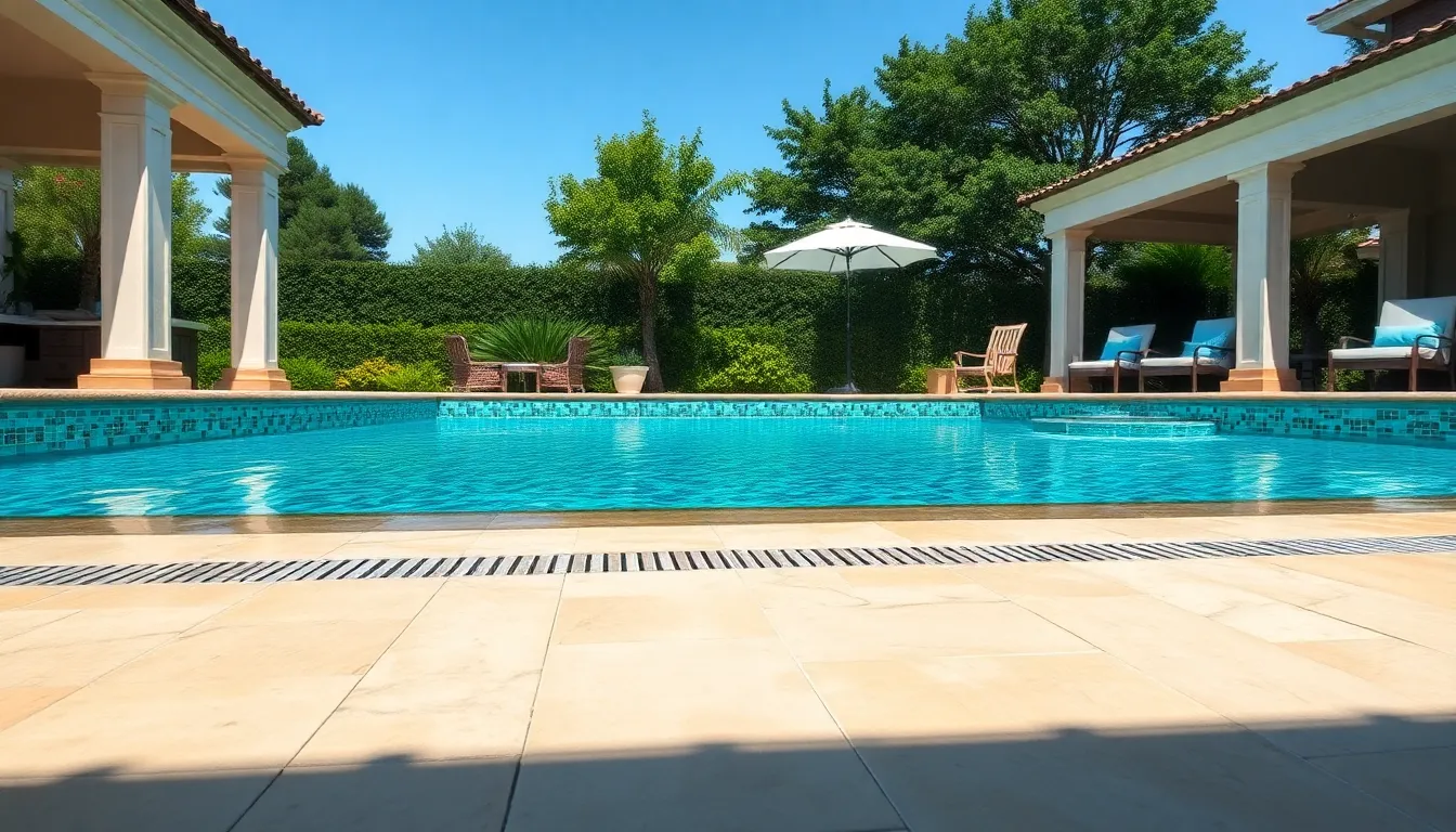 25 Stunning Pool Stone and Tile Ideas to Transform Your Backyard Oasis 6 25 Stunning Pool Stone and Tile Ideas to Transform Your Backyard Oasis 5