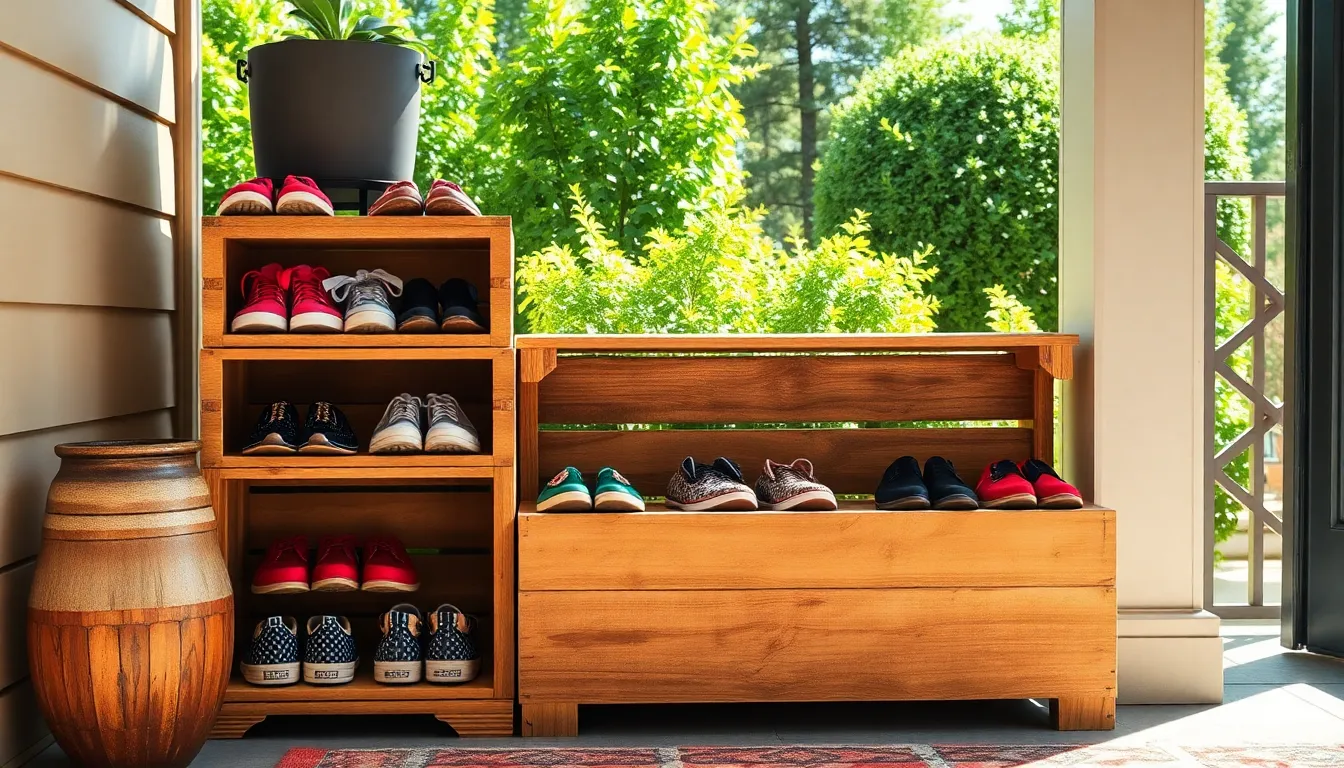25 Clever Porch Shoe Storage Ideas to Organize Your Entryway (DIY & Budget-Friendly) 6 25 Clever Porch Shoe Storage Ideas to Organize Your Entryway (DIY & Budget-Friendly) 5