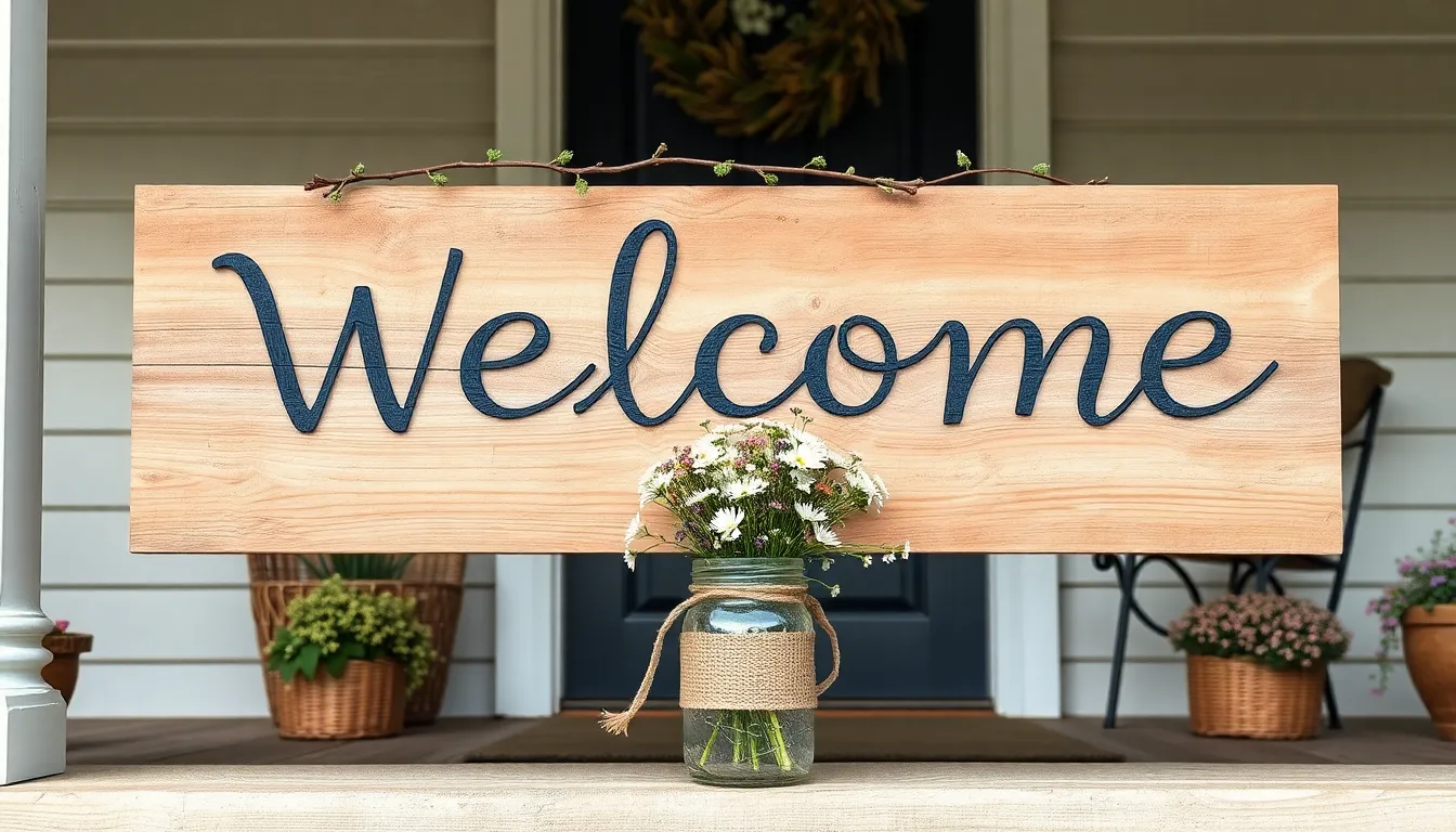 25 Porch Welcome Signs Ideas to Transform Your Front Door in 2025 6 25 Porch Welcome Signs Ideas to Transform Your Front Door in 2025 5