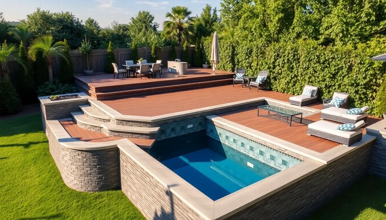25 Small Above Ground Pool Deck Ideas to Transform Your Backyard on Any Budget 6 25 Small Above Ground Pool Deck Ideas to Transform Your Backyard on Any Budget 5