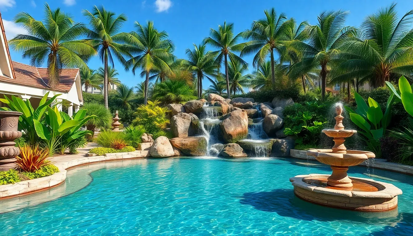 15 Tropical Pool Landscaping Ideas to Transform Your Backyard Into Paradise 6 15 Tropical Pool Landscaping Ideas to Transform Your Backyard Into Paradise 5