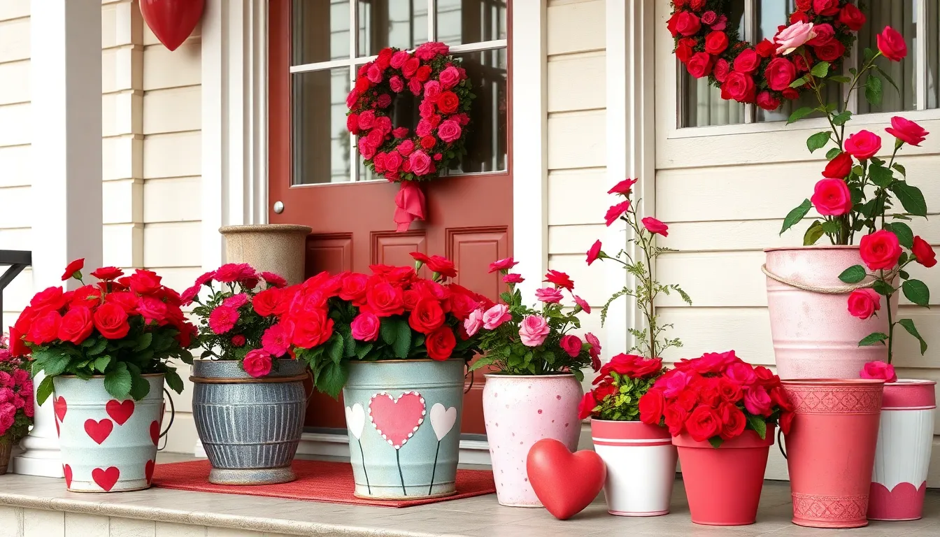 15 Valentine Porch Decorating Ideas to Make Your Front Door Irresistible 6 15 Valentine Porch Decorating Ideas to Make Your Front Door Irresistible 5