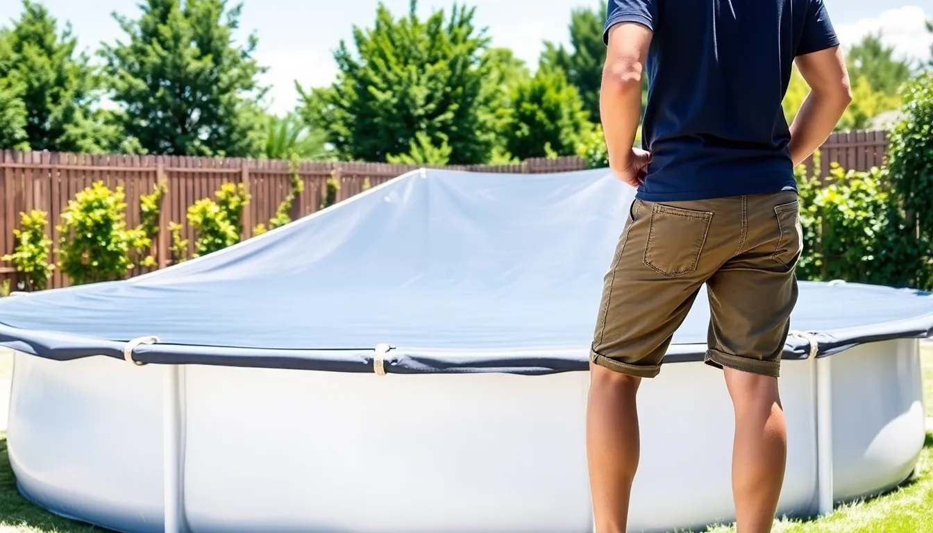 15 Above Ground Pool Cover Ideas That Will Save You Money & Time 8 15 Above Ground Pool Cover Ideas That Will Save You Money & Time 7