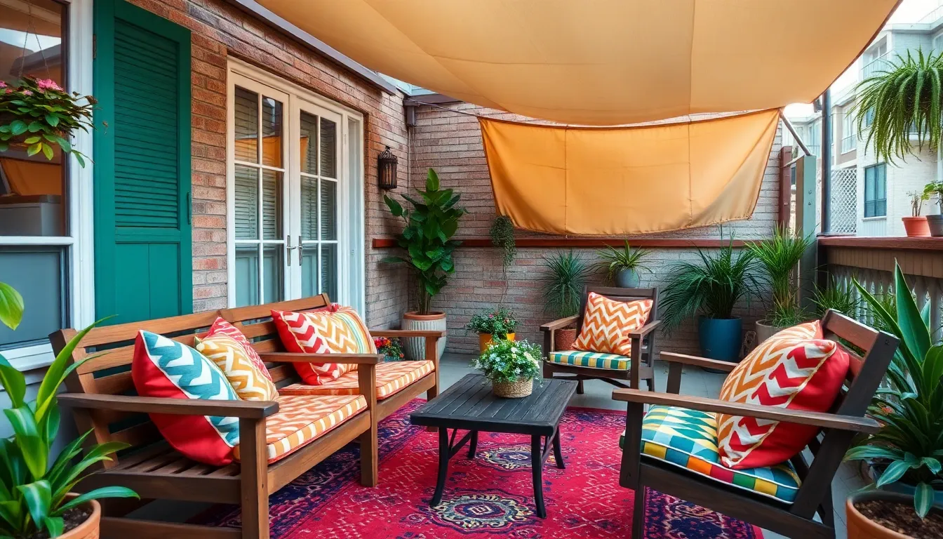 27 Cheap Apartment Patio Ideas That'll Transform Your Space for Under $100 8 27 Cheap Apartment Patio Ideas That'll Transform Your Space for Under $100 7