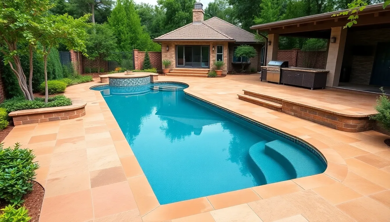 15 Stunning Concrete Pool Deck Ideas That Transform Your Backyard (2025 Guide) 8 15 Stunning Concrete Pool Deck Ideas That Transform Your Backyard (2025 Guide) 7