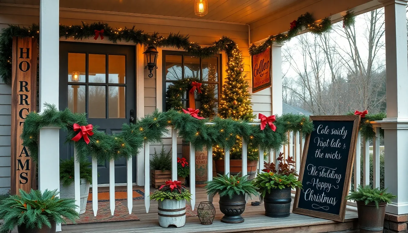 25 Stunning Front Porch Ideas for Christmas That'll Make Neighbors Jealous 8 25 Stunning Front Porch Ideas for Christmas That'll Make Neighbors Jealous 7