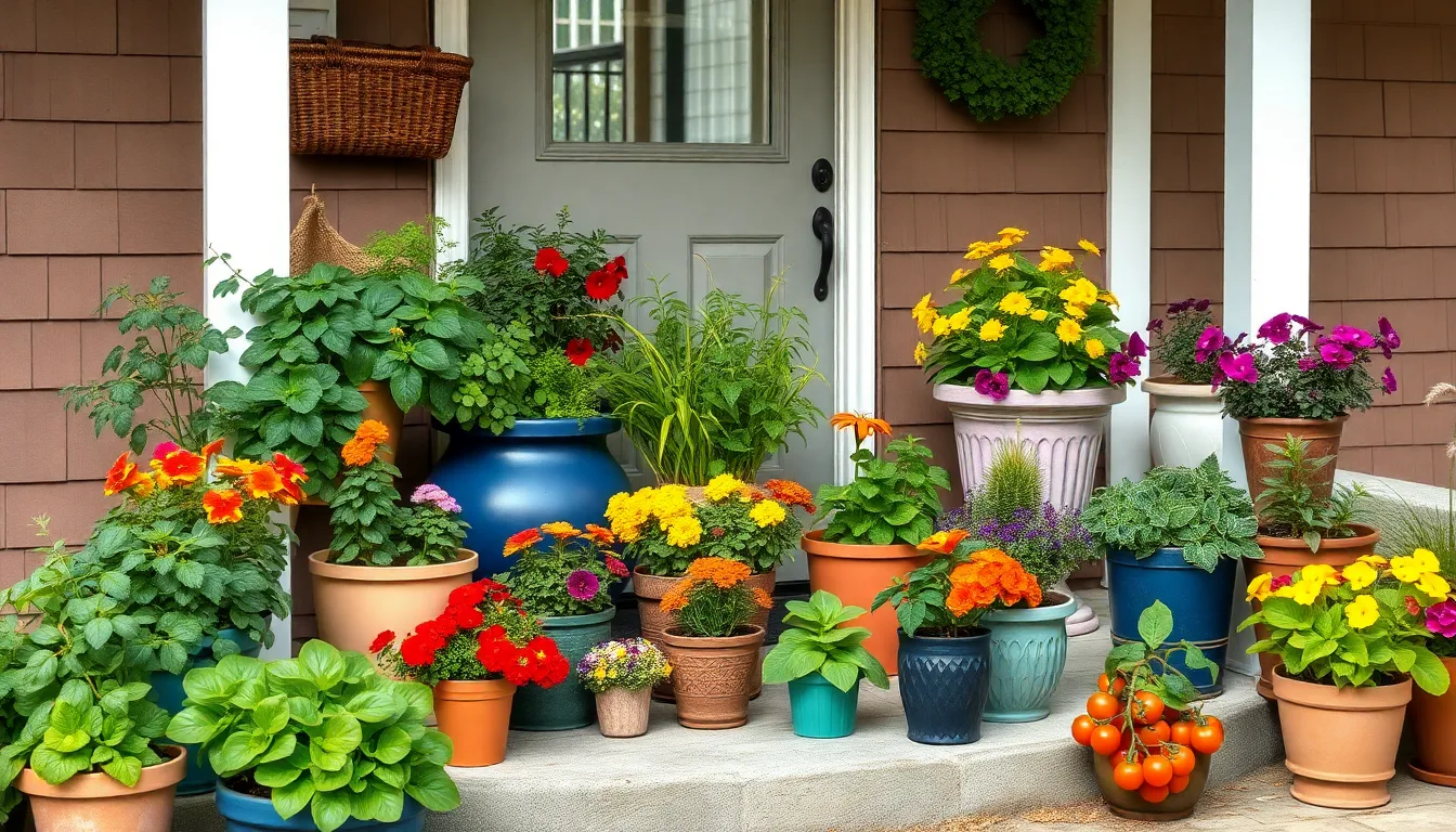 25 Stunning Front Porch Planter Ideas to Boost Your Home's Curb Appeal 8 25 Stunning Front Porch Planter Ideas to Boost Your Home's Curb Appeal 7
