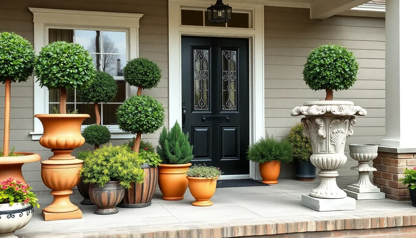 25 Stunning Front Porch Topiary Ideas to Transform Your Home's Curb Appeal 8 25 Stunning Front Porch Topiary Ideas to Transform Your Home's Curb Appeal 7
