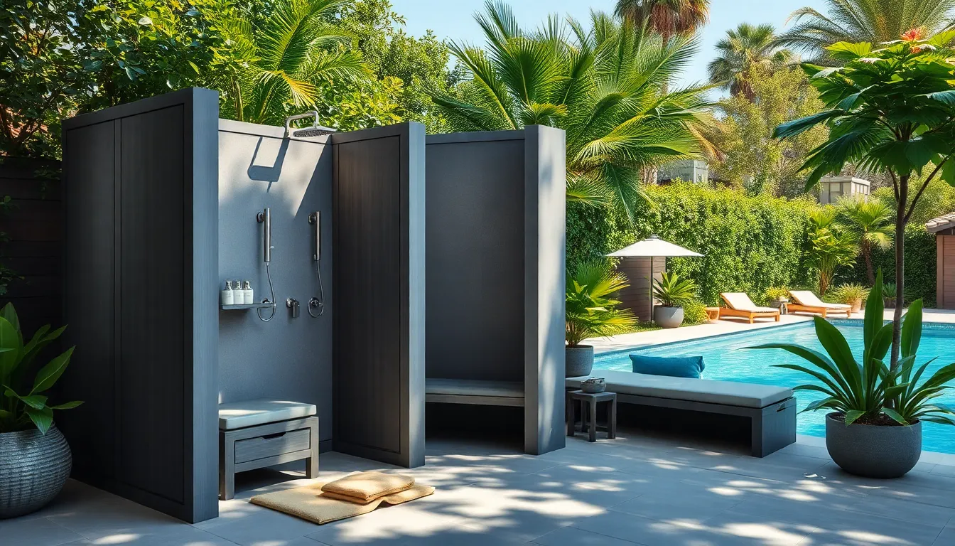35+ Stunning Outdoor Pool Shower Ideas for Every Budget & Style (2025) 8 35+ Stunning Outdoor Pool Shower Ideas for Every Budget & Style (2025) 7