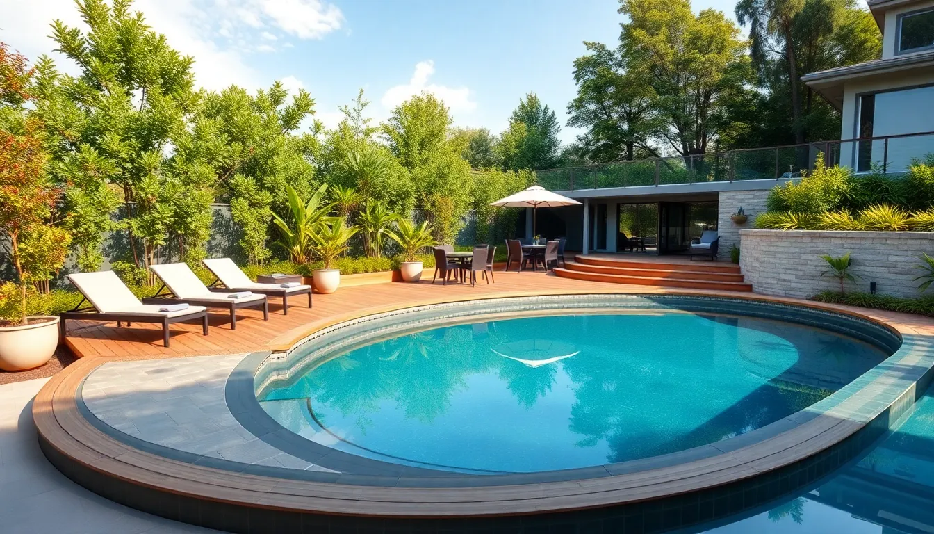 25 Stunning Oval Pool Deck Ideas to Transform Your Backyard in 2025 8 25 Stunning Oval Pool Deck Ideas to Transform Your Backyard in 2025 7