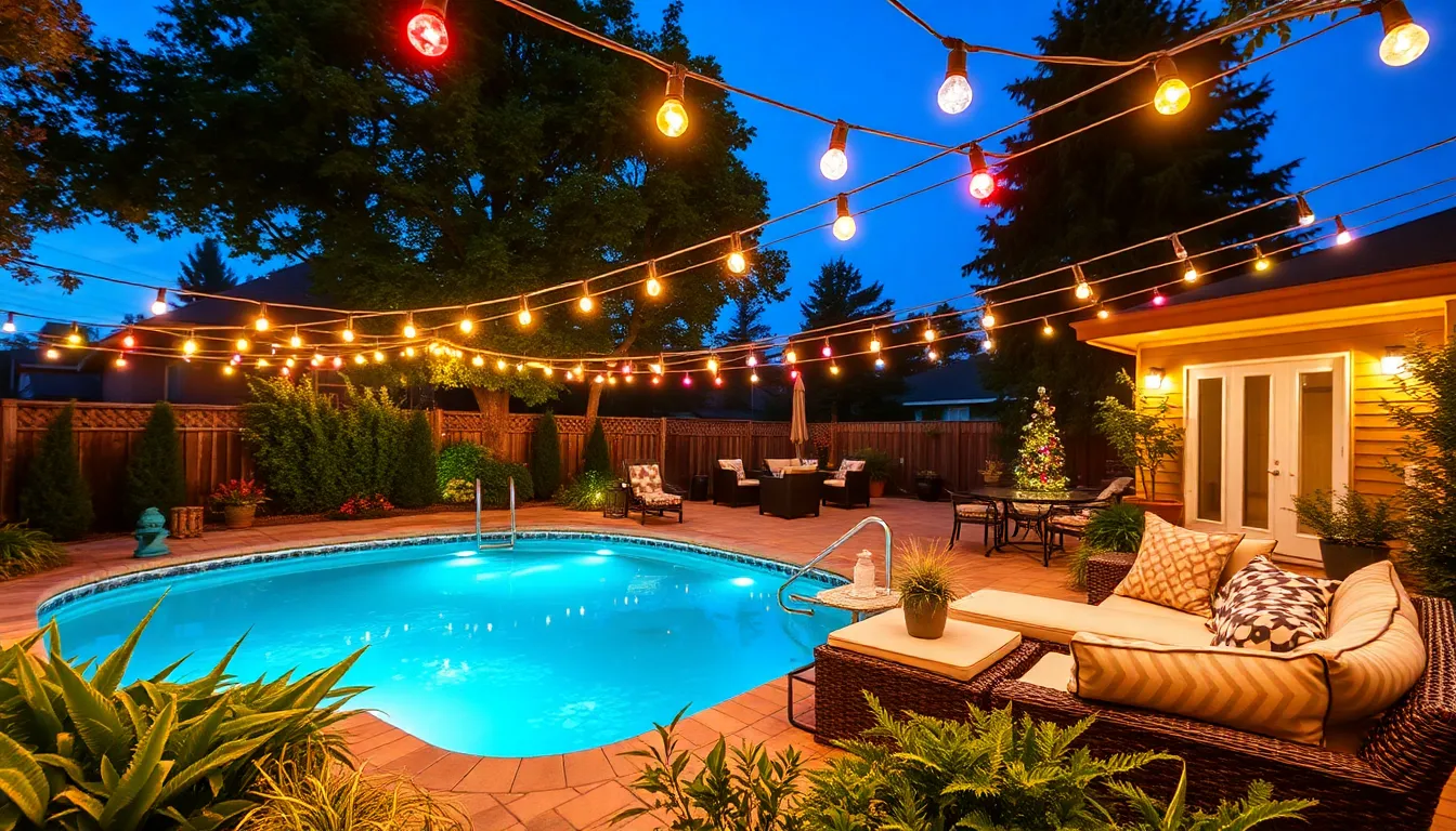 25 Stunning Pool Deck Lighting Ideas to Transform Your Backyard Oasis 8 25 Stunning Pool Deck Lighting Ideas to Transform Your Backyard Oasis 7